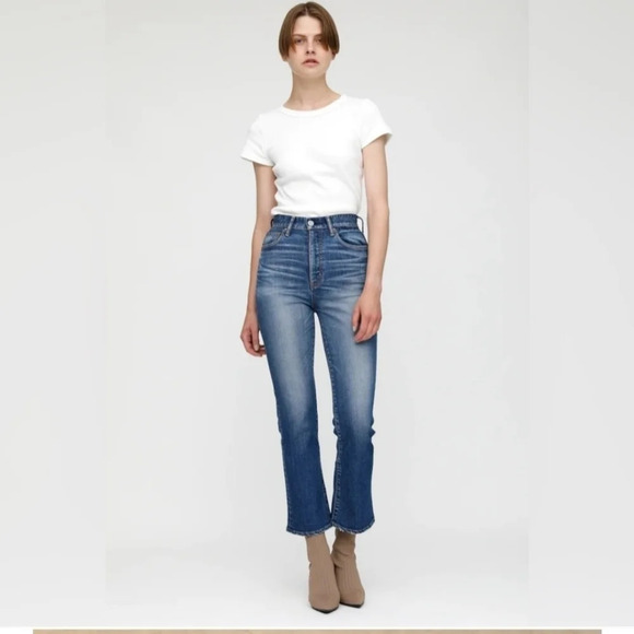 MOUSSY VINTAGE Jeans Otis Flare Hi High Rise Jeans In Blue Size 24 - Picture 3 of 8